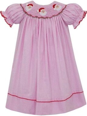 NWOT Velanie Classics Santa Smocked Dress